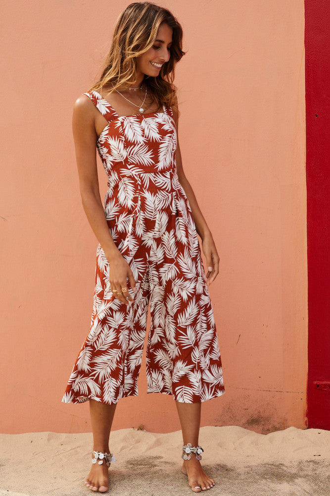 Bohemian Like You Jumpsuit Rust-Seaa Fashion