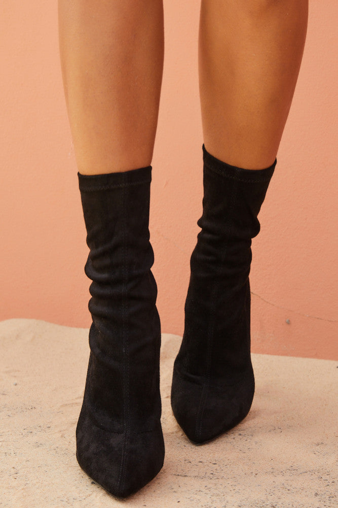 BILLINI Octavia Boot Black Suede-Seaa Fashion