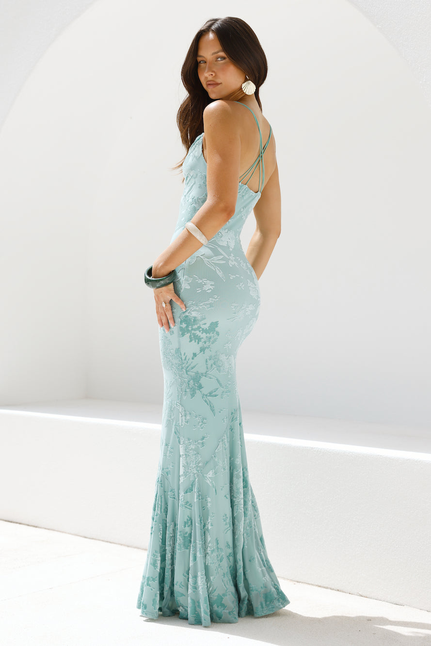 Fortune Flow Maxi Dress Sage-Seaa Fashion