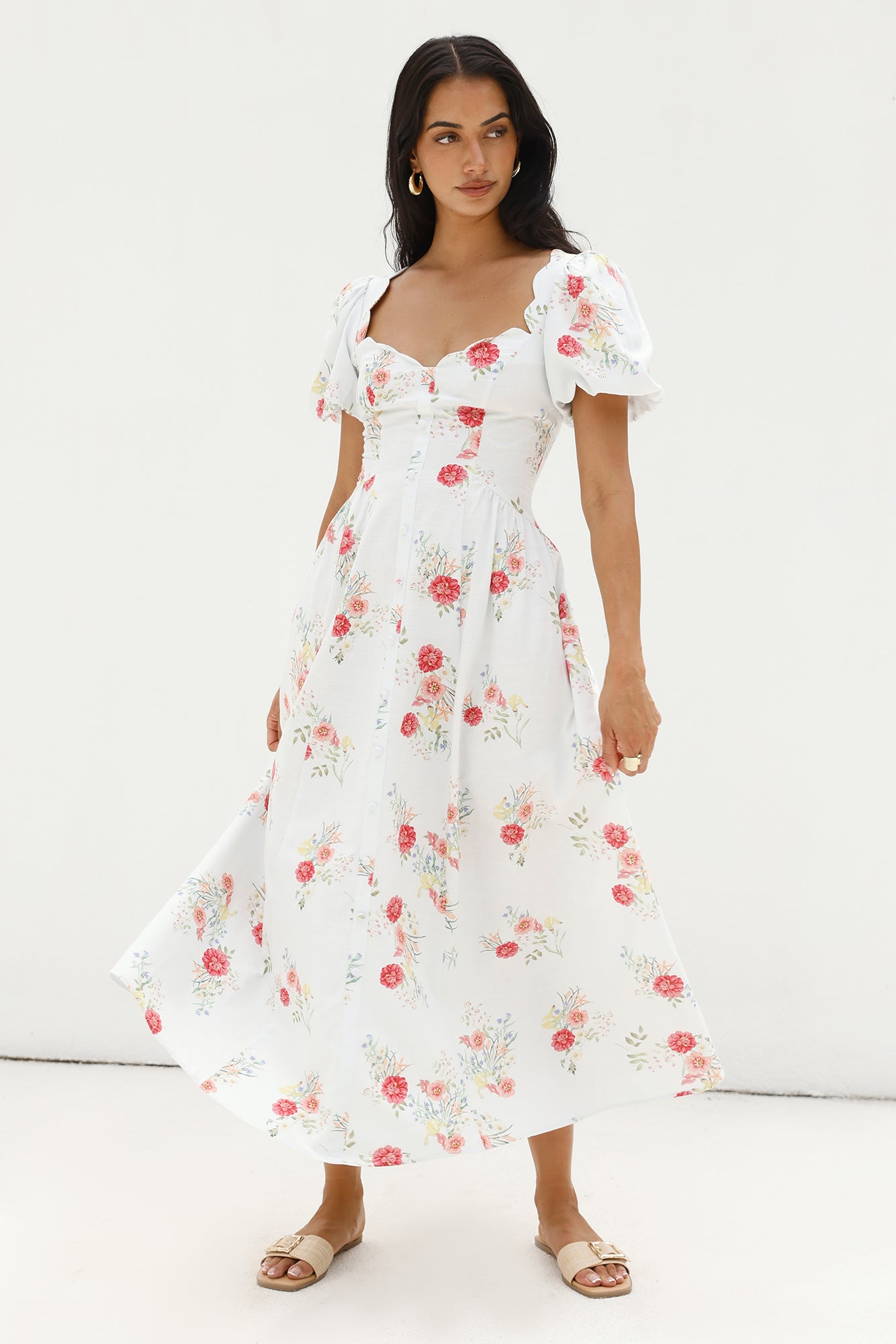 Heritage In Bloom Maxi Dress Floral-Seaa Fashion