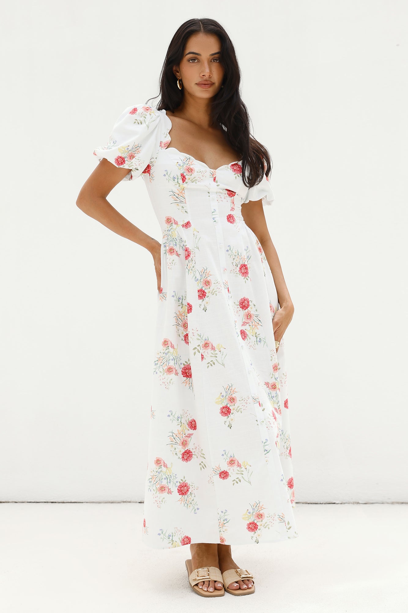 Heritage In Bloom Maxi Dress Floral-Seaa Fashion