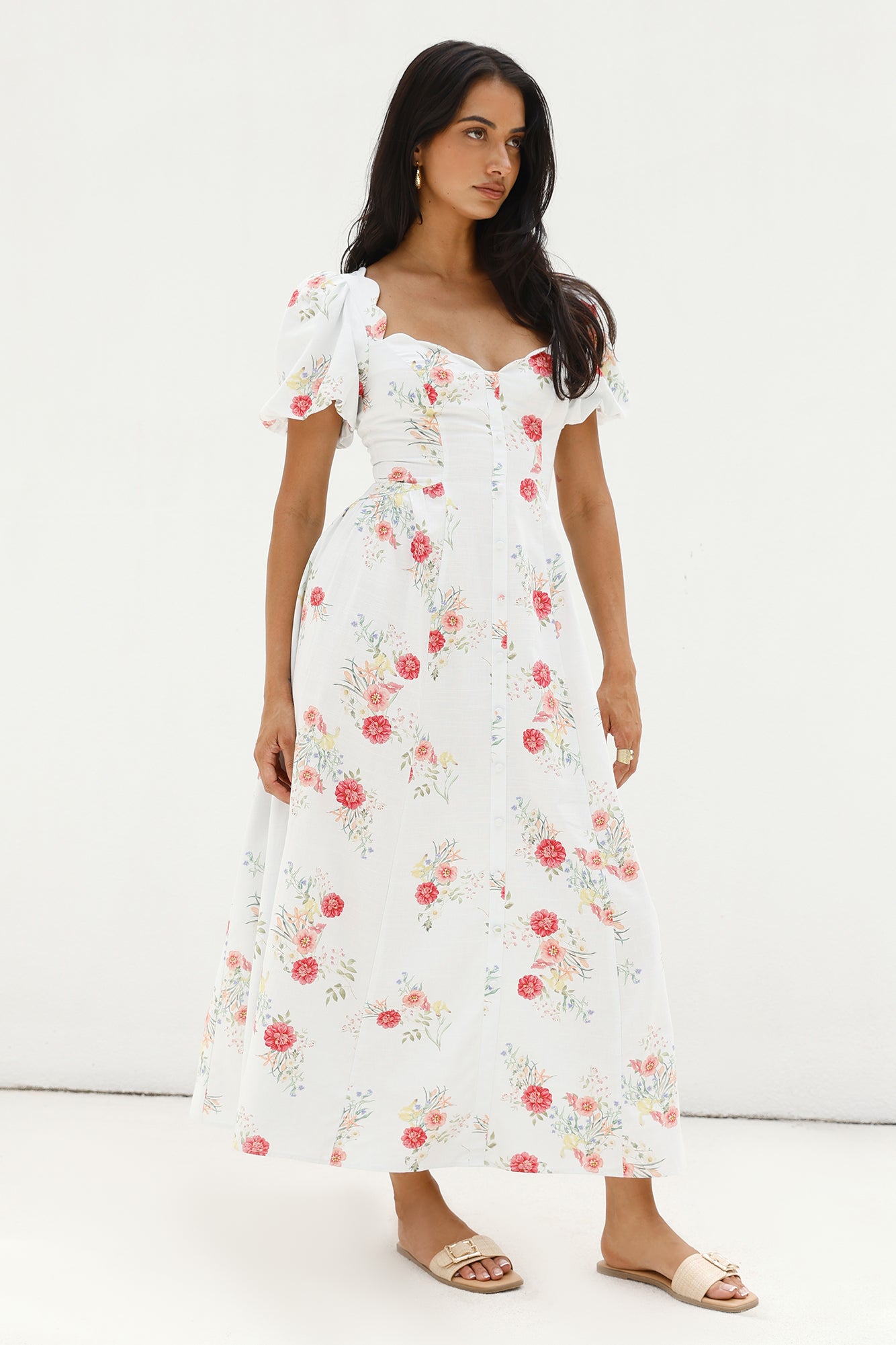 Heritage In Bloom Maxi Dress Floral-Seaa Fashion