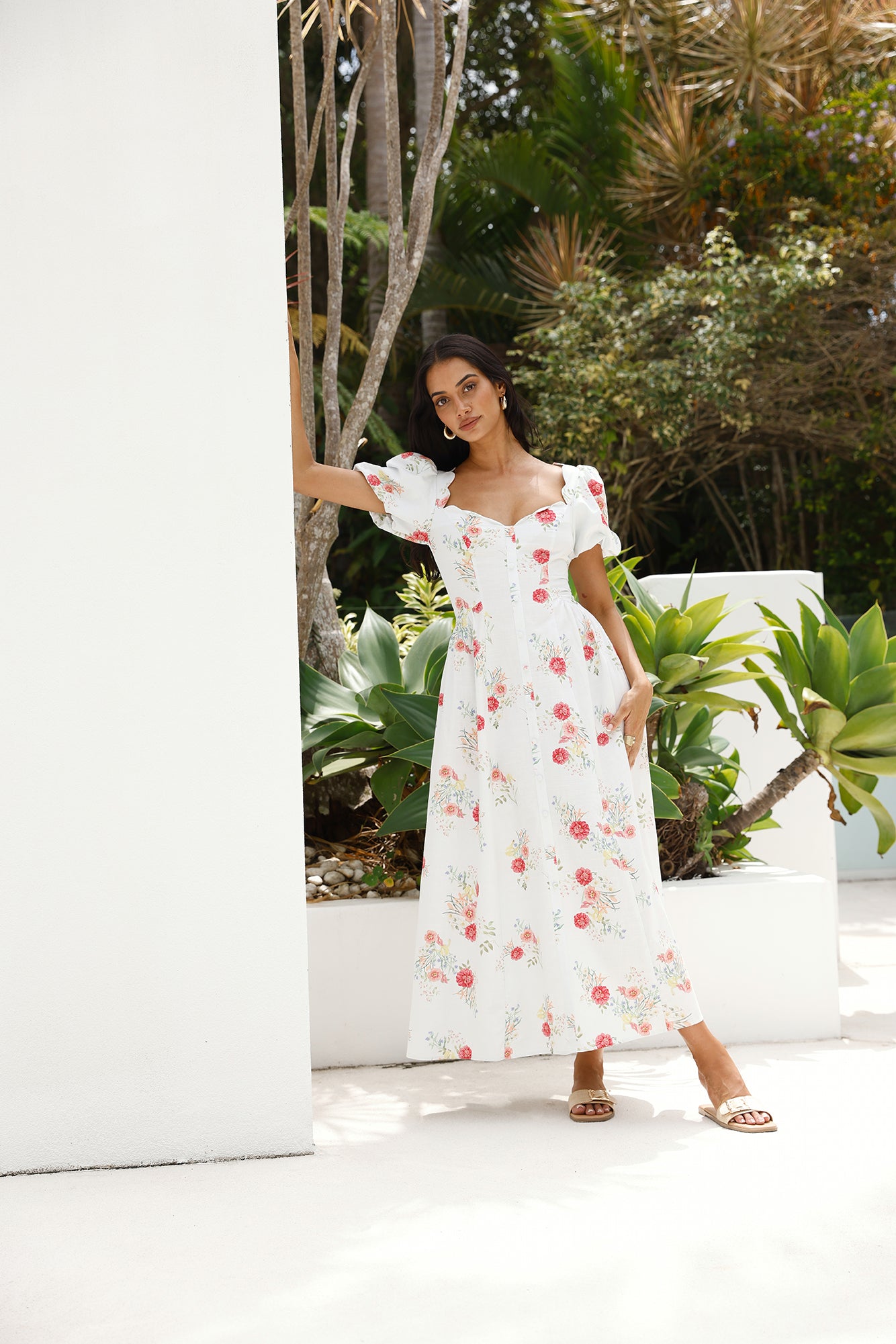 Heritage In Bloom Maxi Dress Floral-Seaa Fashion