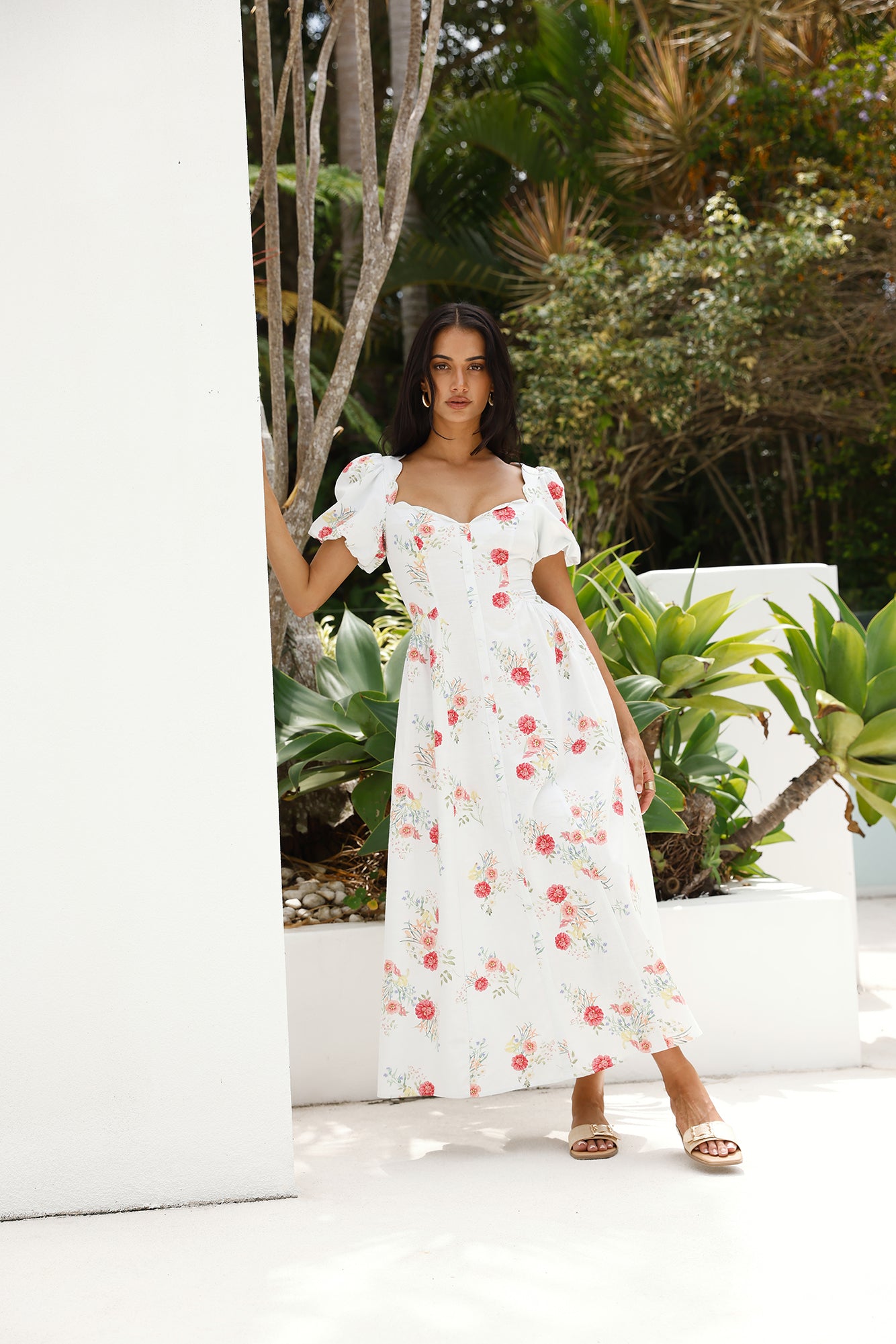 Heritage In Bloom Maxi Dress Floral-Seaa Fashion