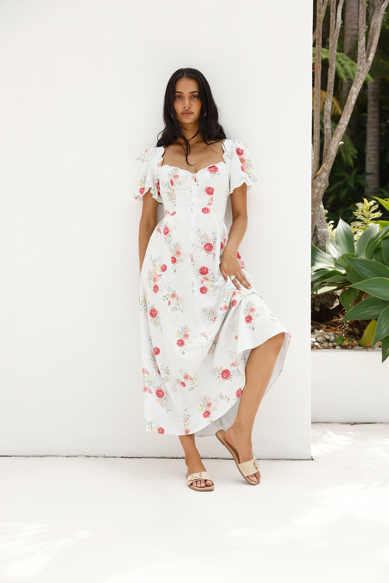 Heritage In Bloom Maxi Dress Floral-Seaa Fashion