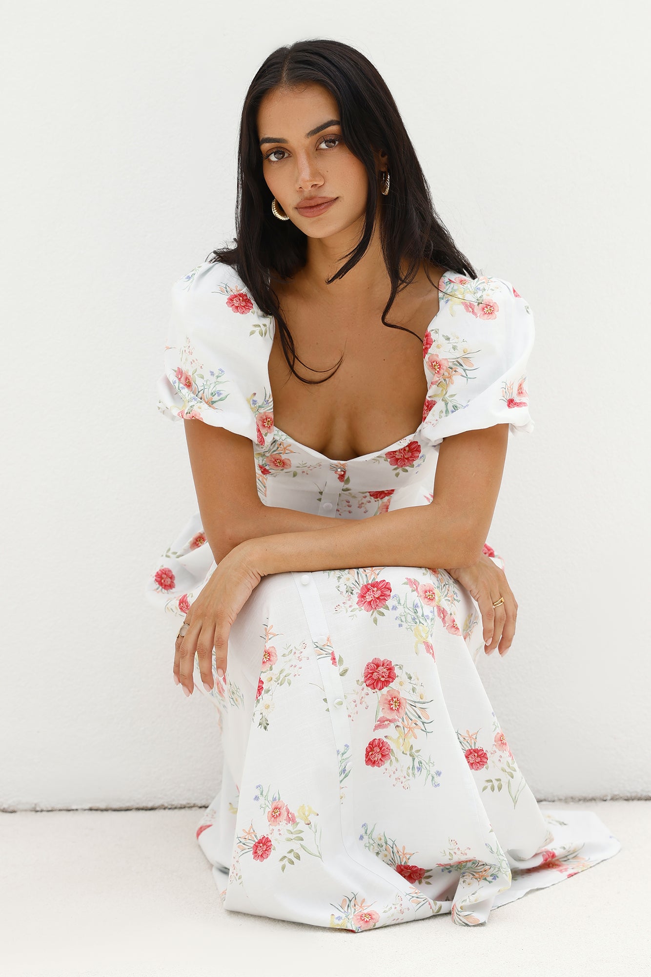 Heritage In Bloom Maxi Dress Floral-Seaa Fashion