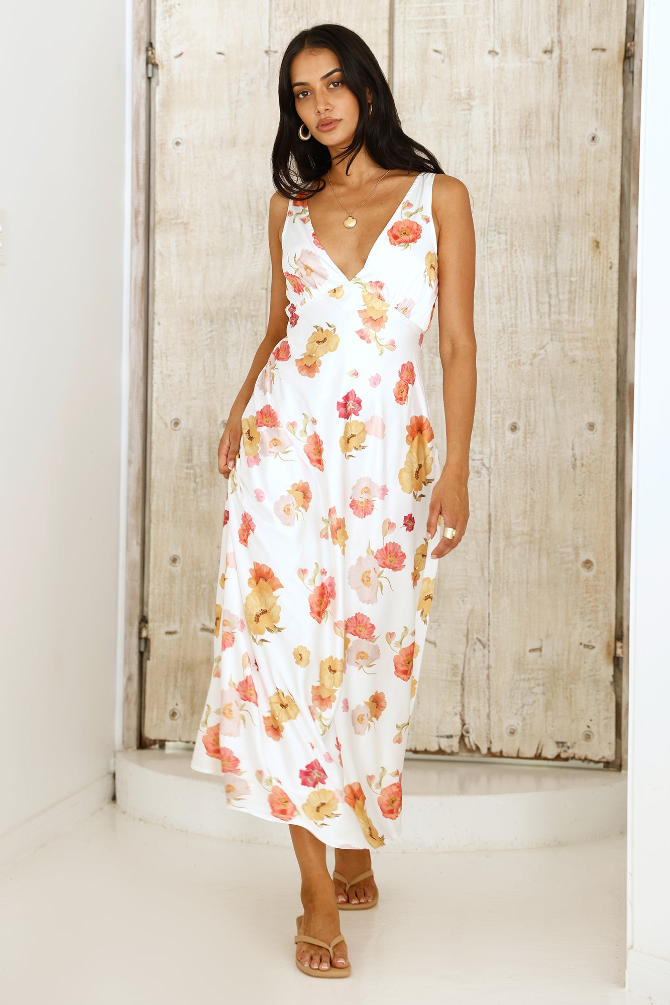 Apricot Dream Maxi Dress Floral-Seaa Fashion