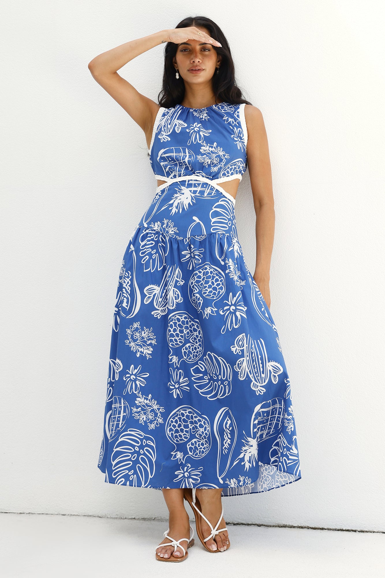 Waves of Serenity Maxi Dress Blue-Seaa Fashion