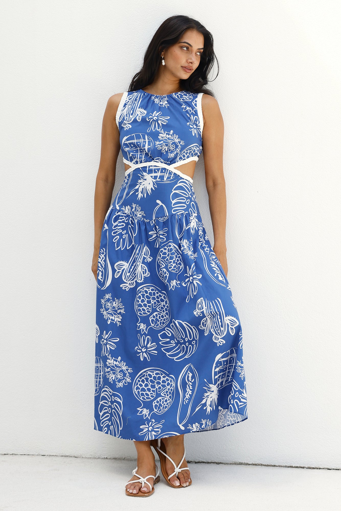 Waves of Serenity Maxi Dress Blue-Seaa Fashion