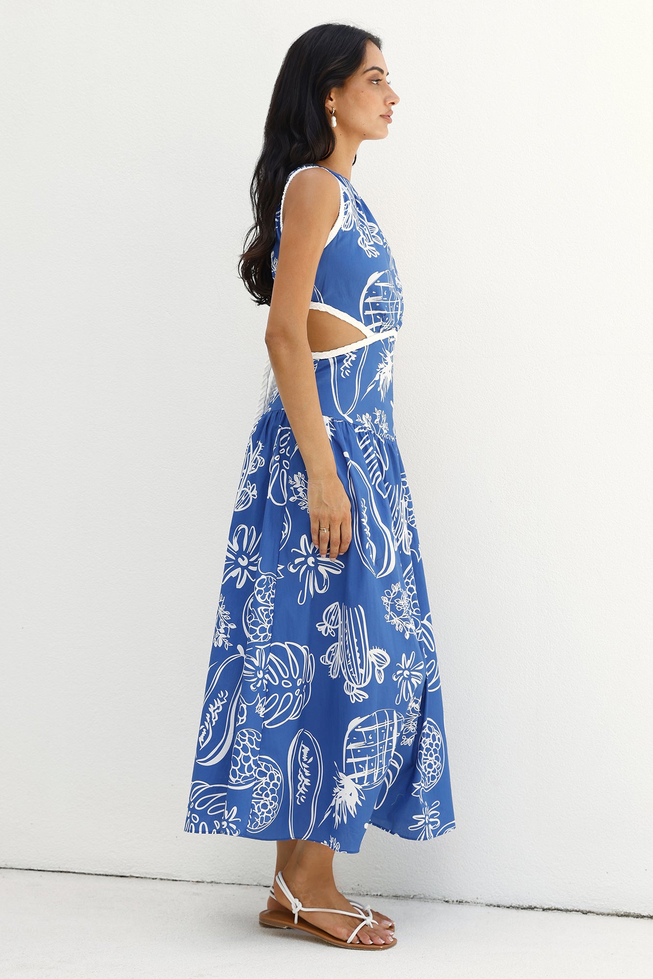 Waves of Serenity Maxi Dress Blue-Seaa Fashion