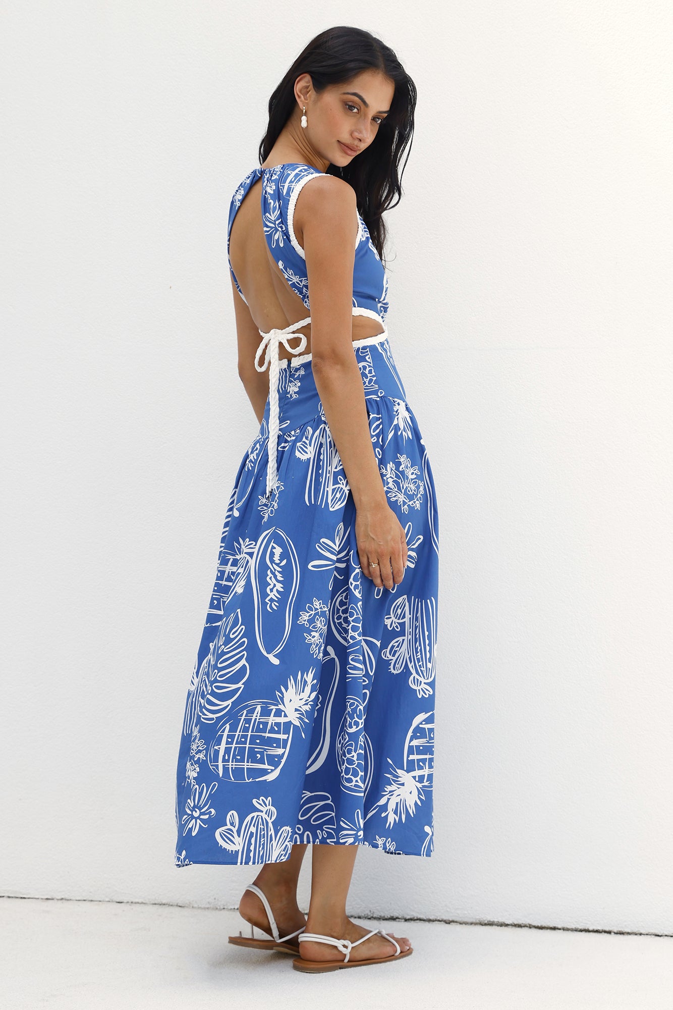 Waves of Serenity Maxi Dress Blue-Seaa Fashion