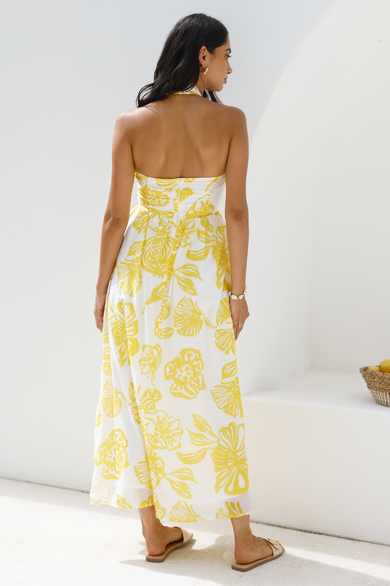 Eternal Spring Maxi Dress Yellow-Seaa Fashion