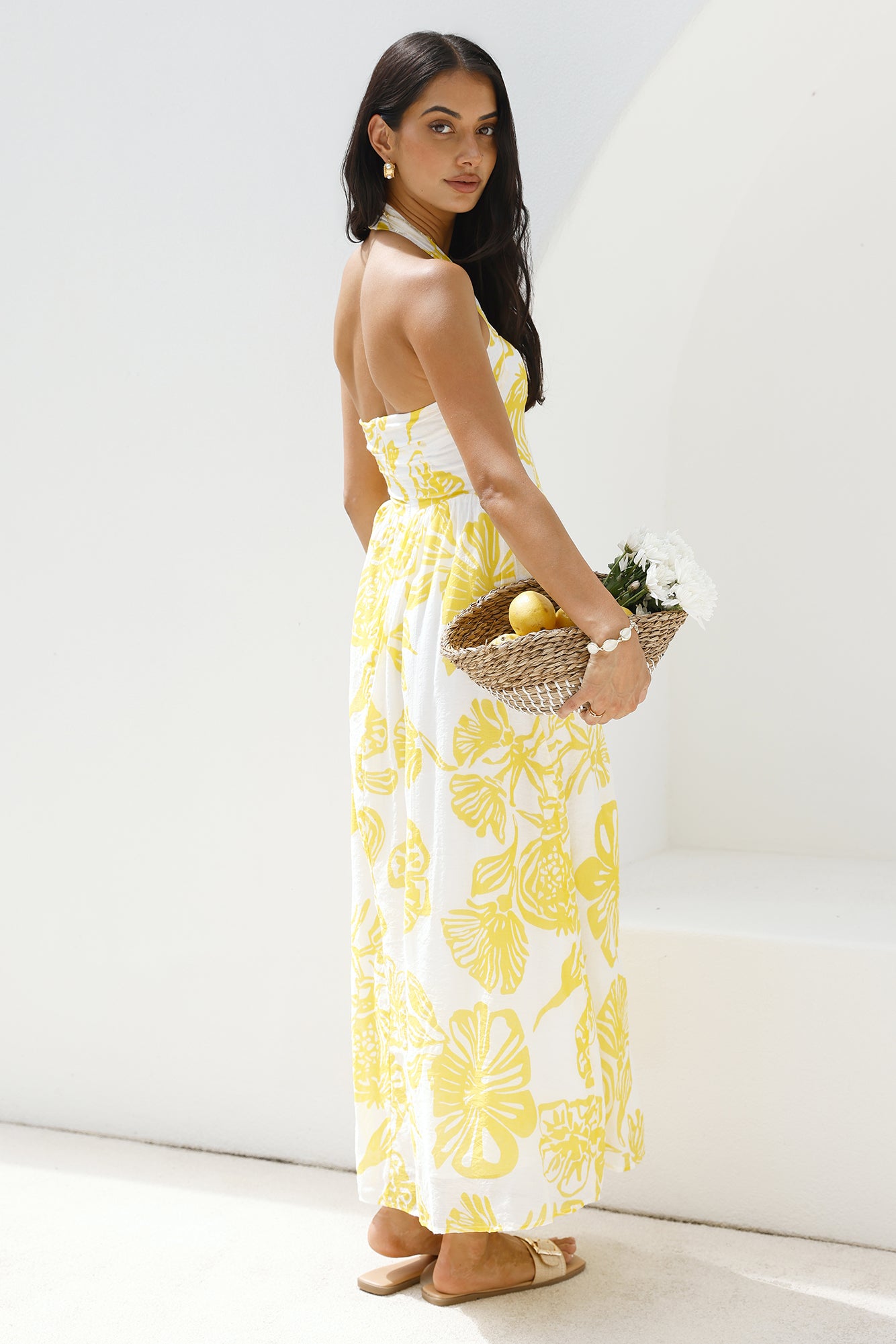 Eternal Spring Maxi Dress Yellow-Seaa Fashion