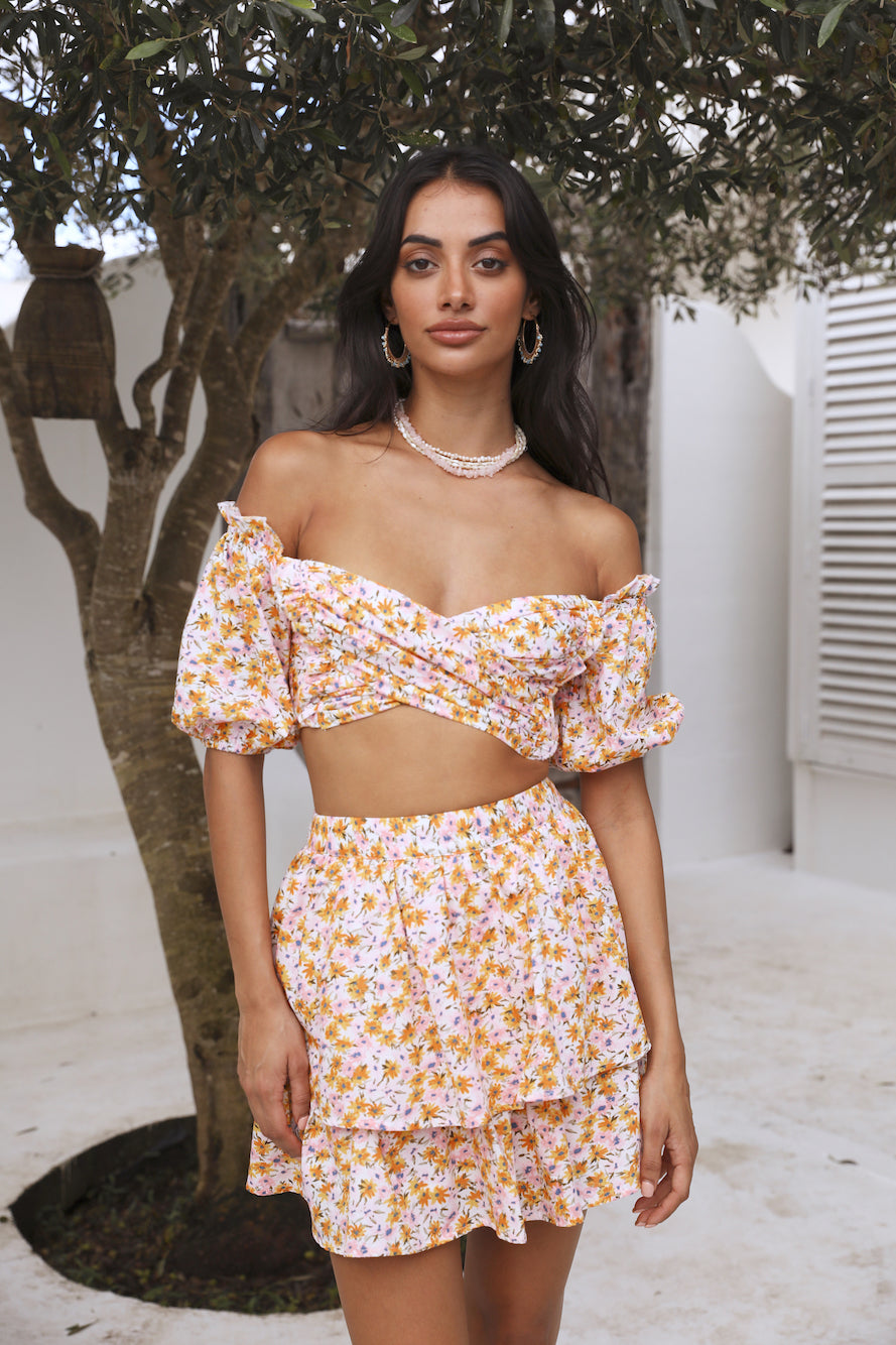 When The Water Settles Skirt Floral-Seaa Fashion