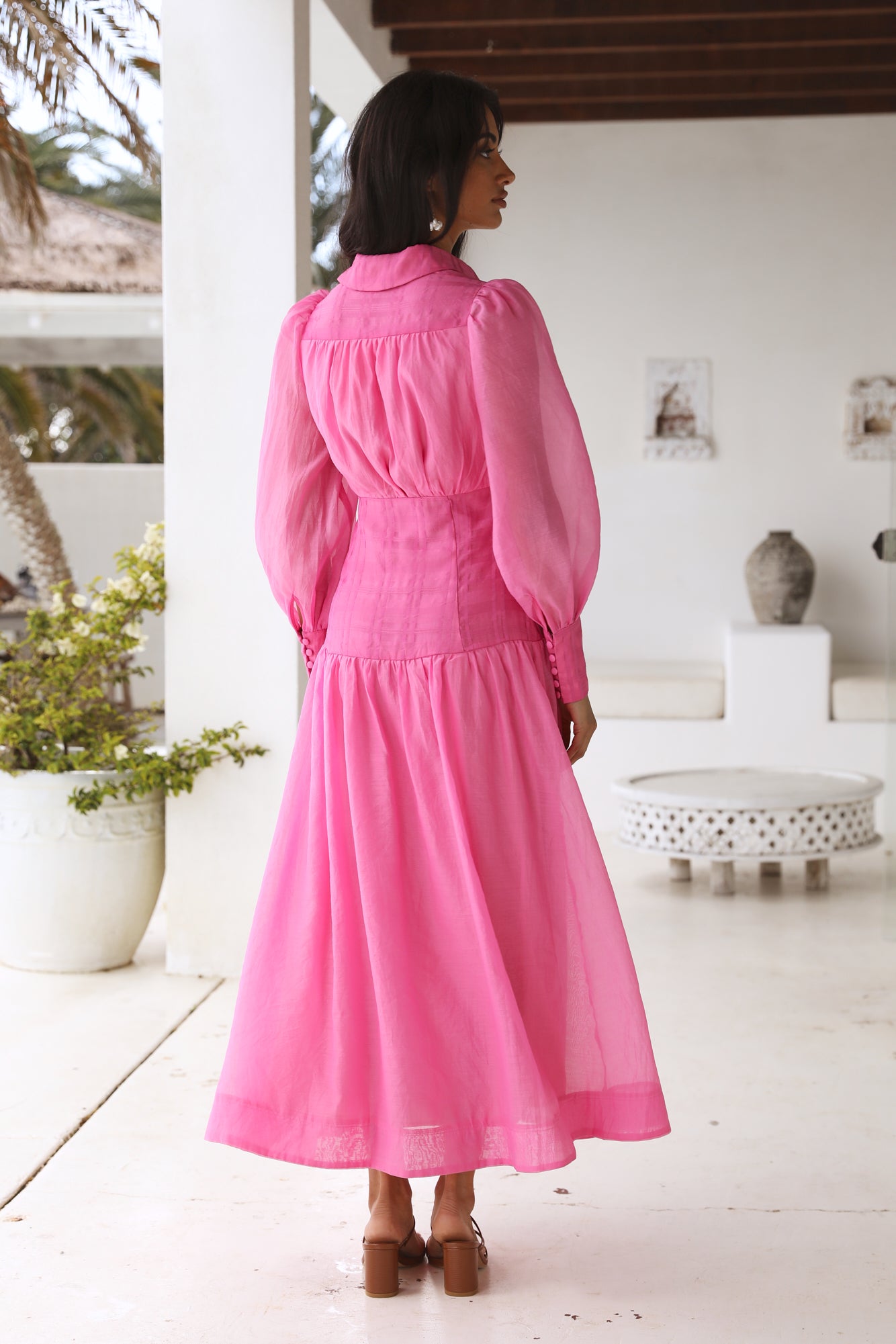 Coral Oceans Maxi Dress Pink-Seaa Fashion