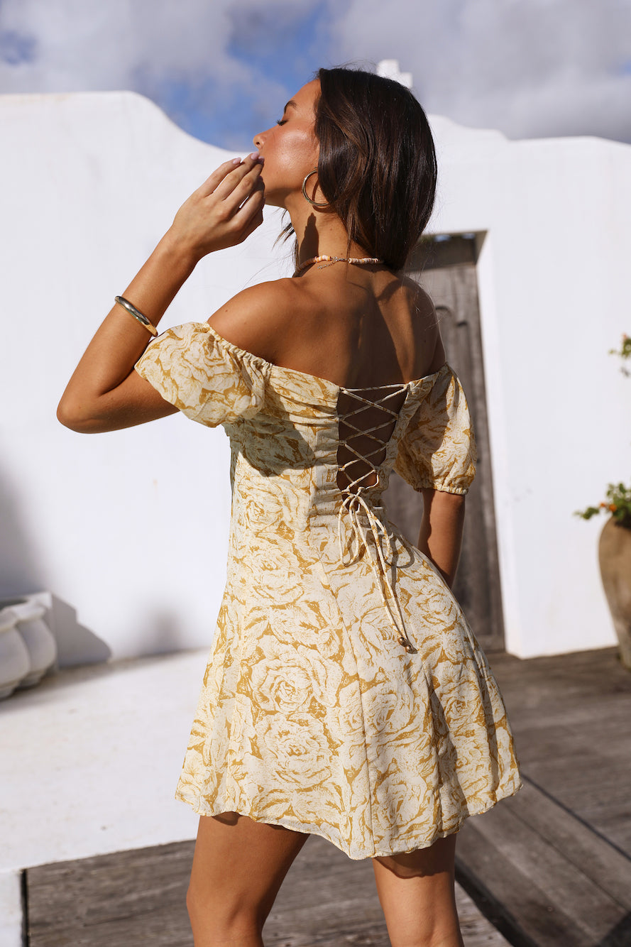 Delilah Dress Yellow-Seaa Fashion
