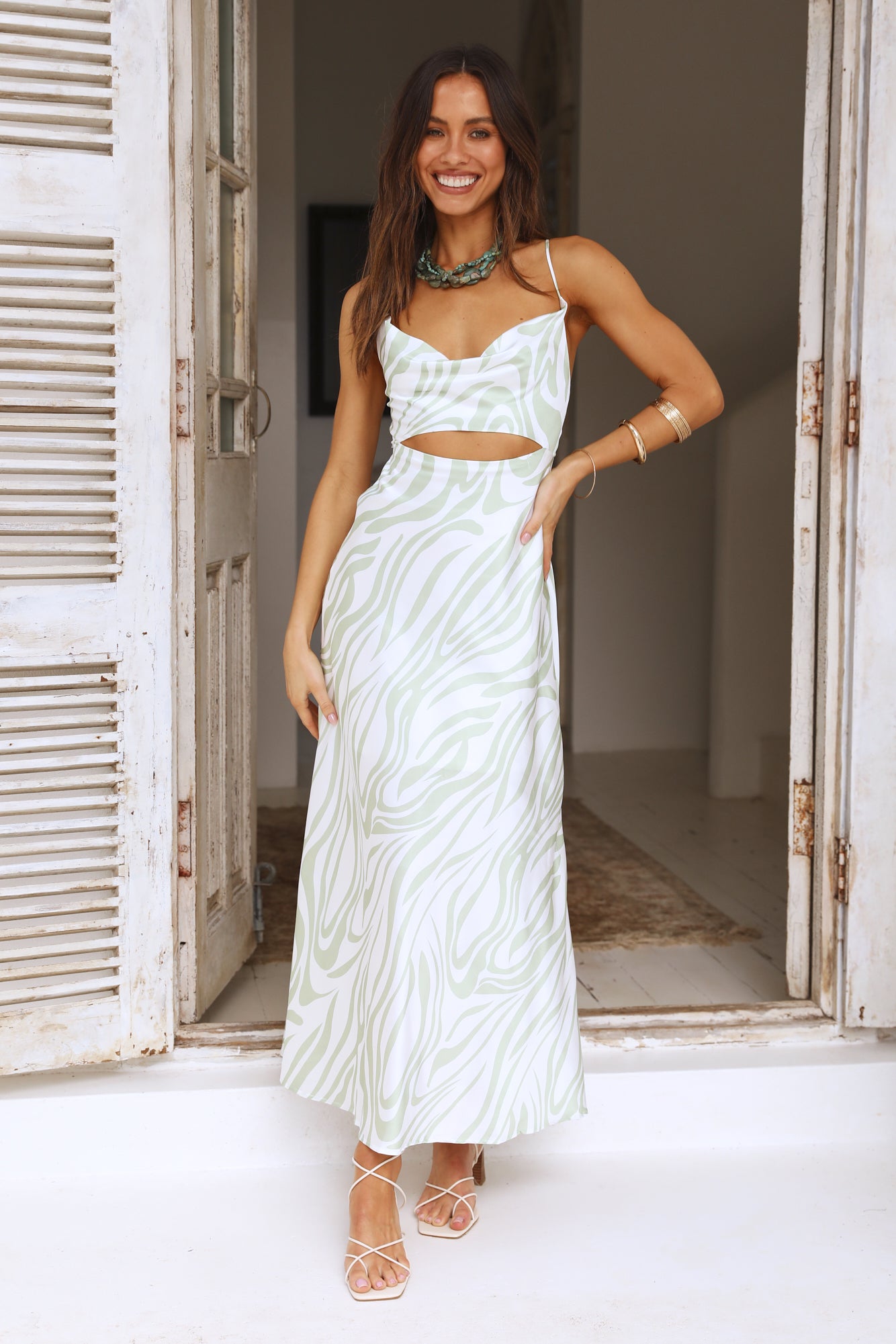 Call My Name Maxi Dress Green-Seaa Fashion
