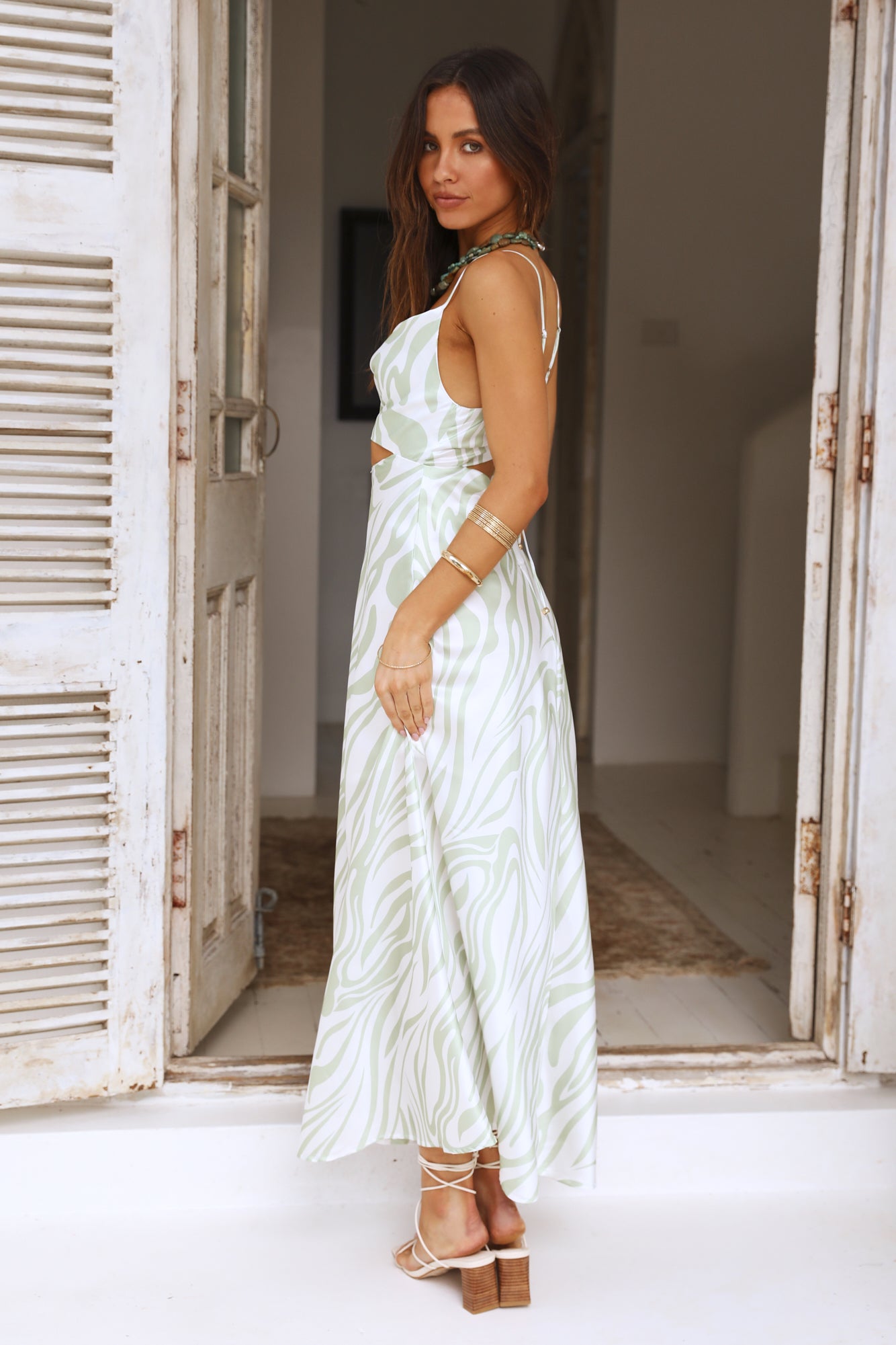 Call My Name Maxi Dress Green-Seaa Fashion