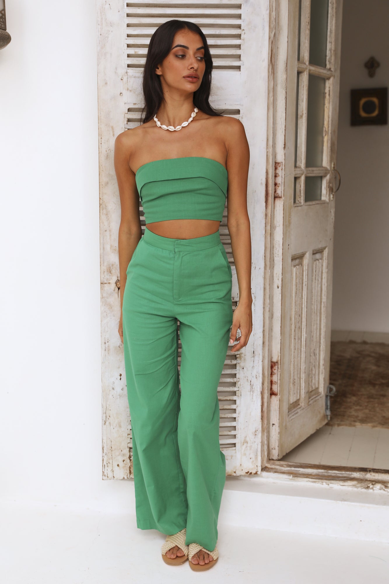 In Hindsight Pants Green-Seaa Fashion