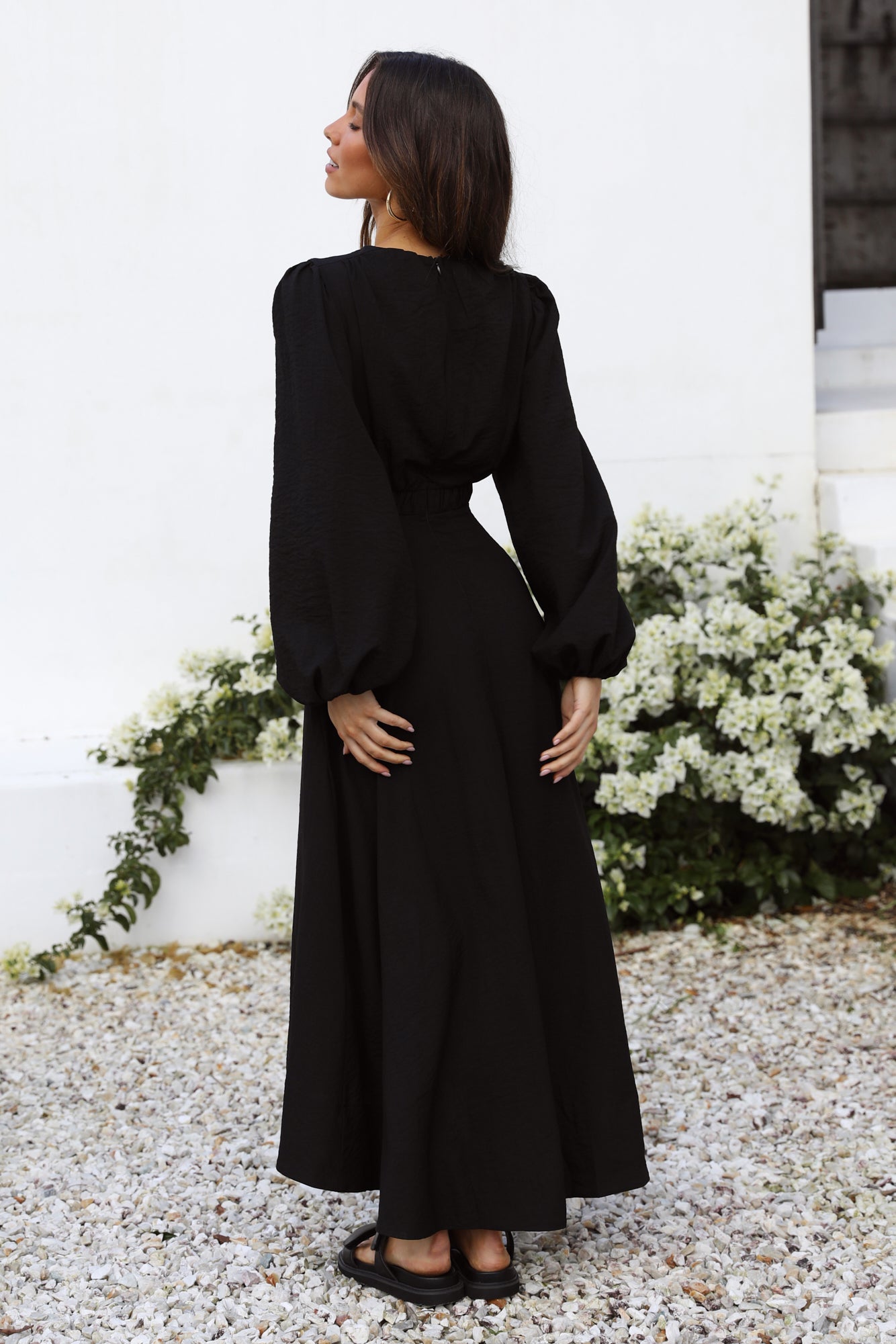 Up All Night Maxi Dress Black-Seaa Fashion