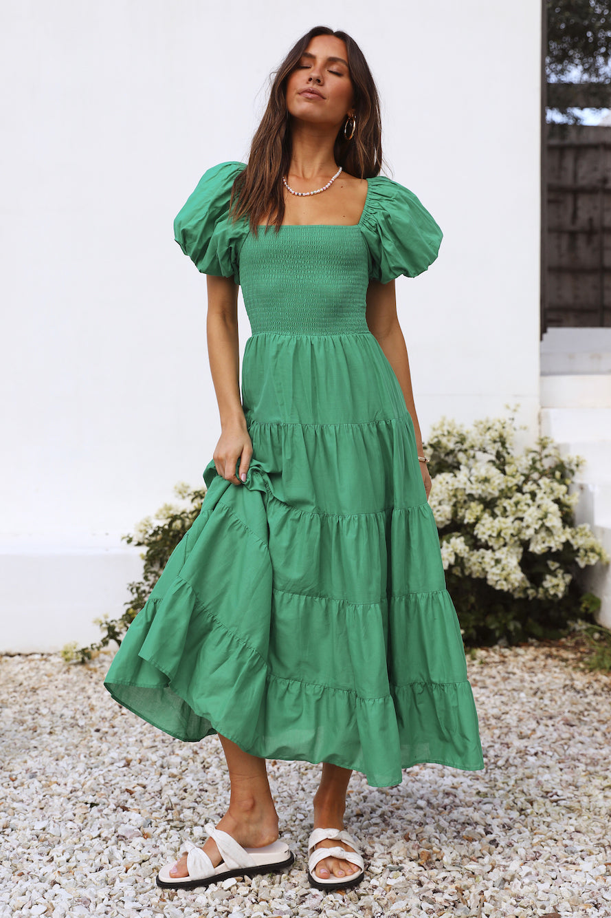 Adela Maxi Dress Green-Seaa Fashion