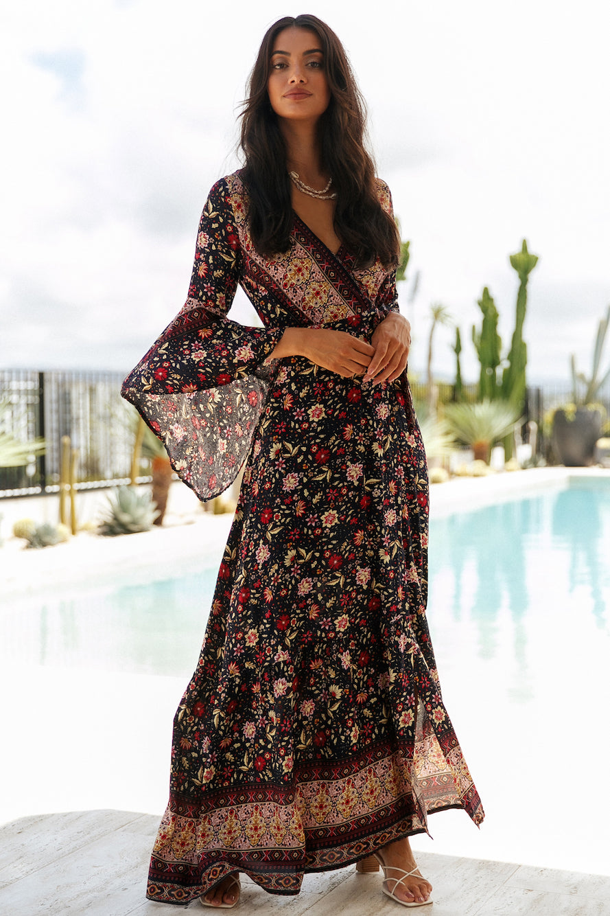 Got This Feeling Maxi Dress Black-Seaa Fashion