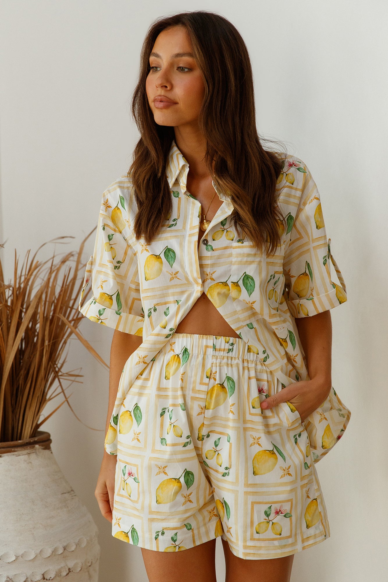 Under The Lemon Tree Set Yellow-Seaa Fashion