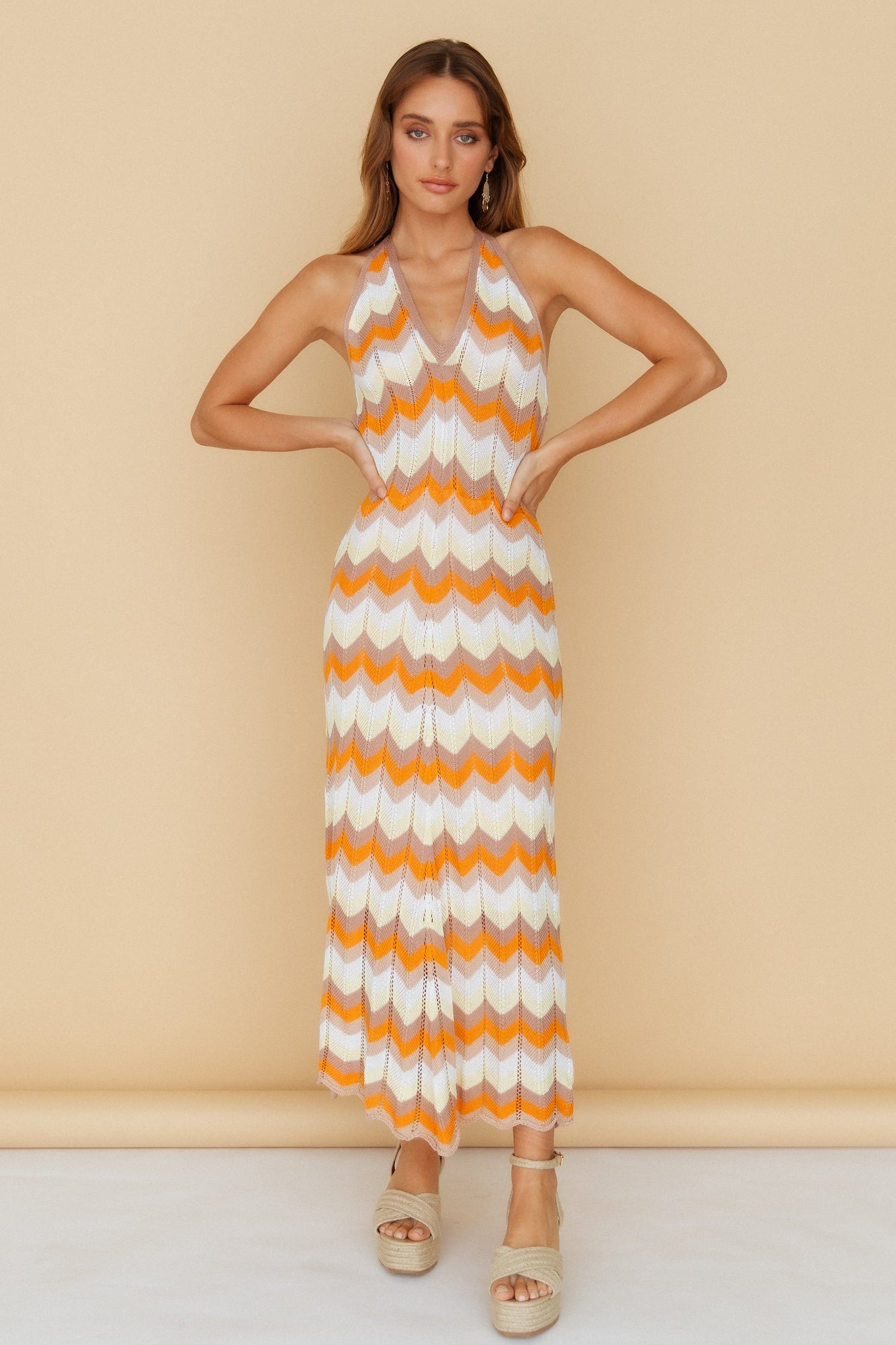 Drinks On The Beach Maxi Dress Orange-Seaa Fashion