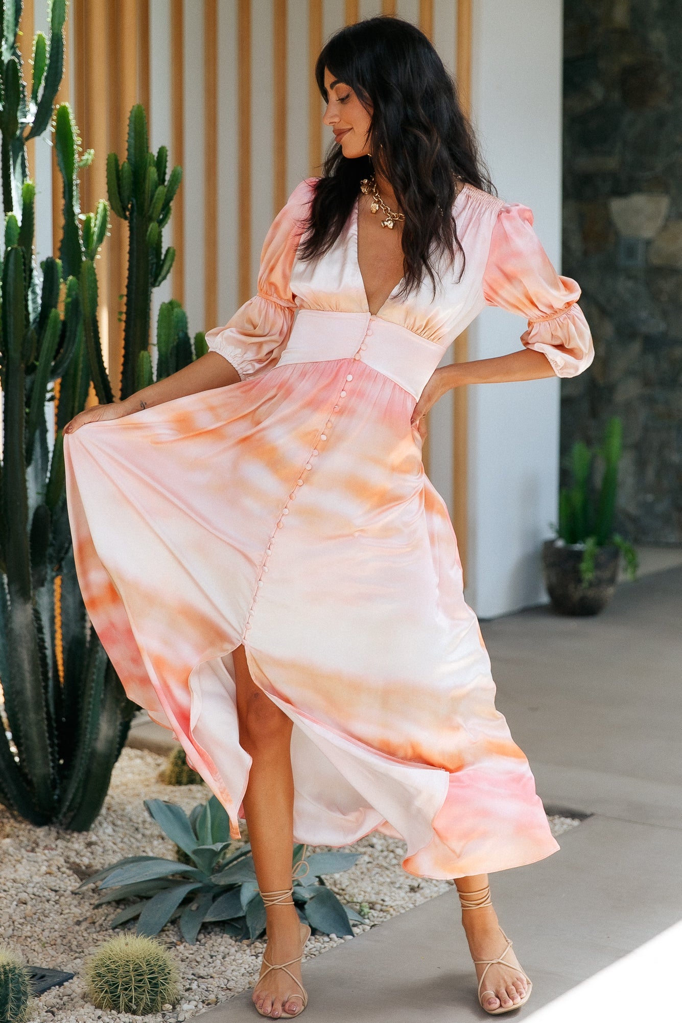 Chasing Venus Maxi Dress Pink-Seaa Fashion