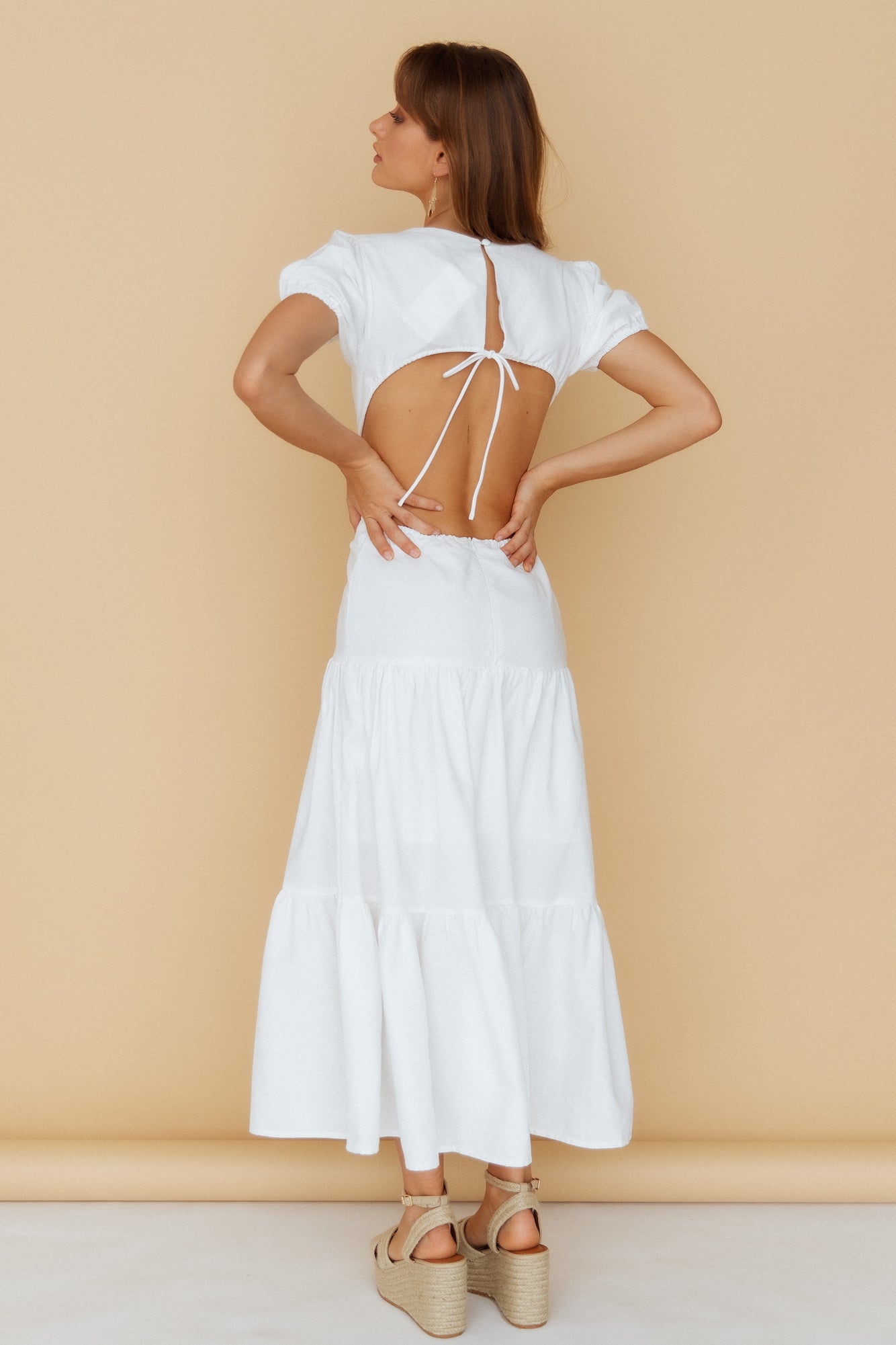 See You Again Maxi Dress White-Seaa Fashion