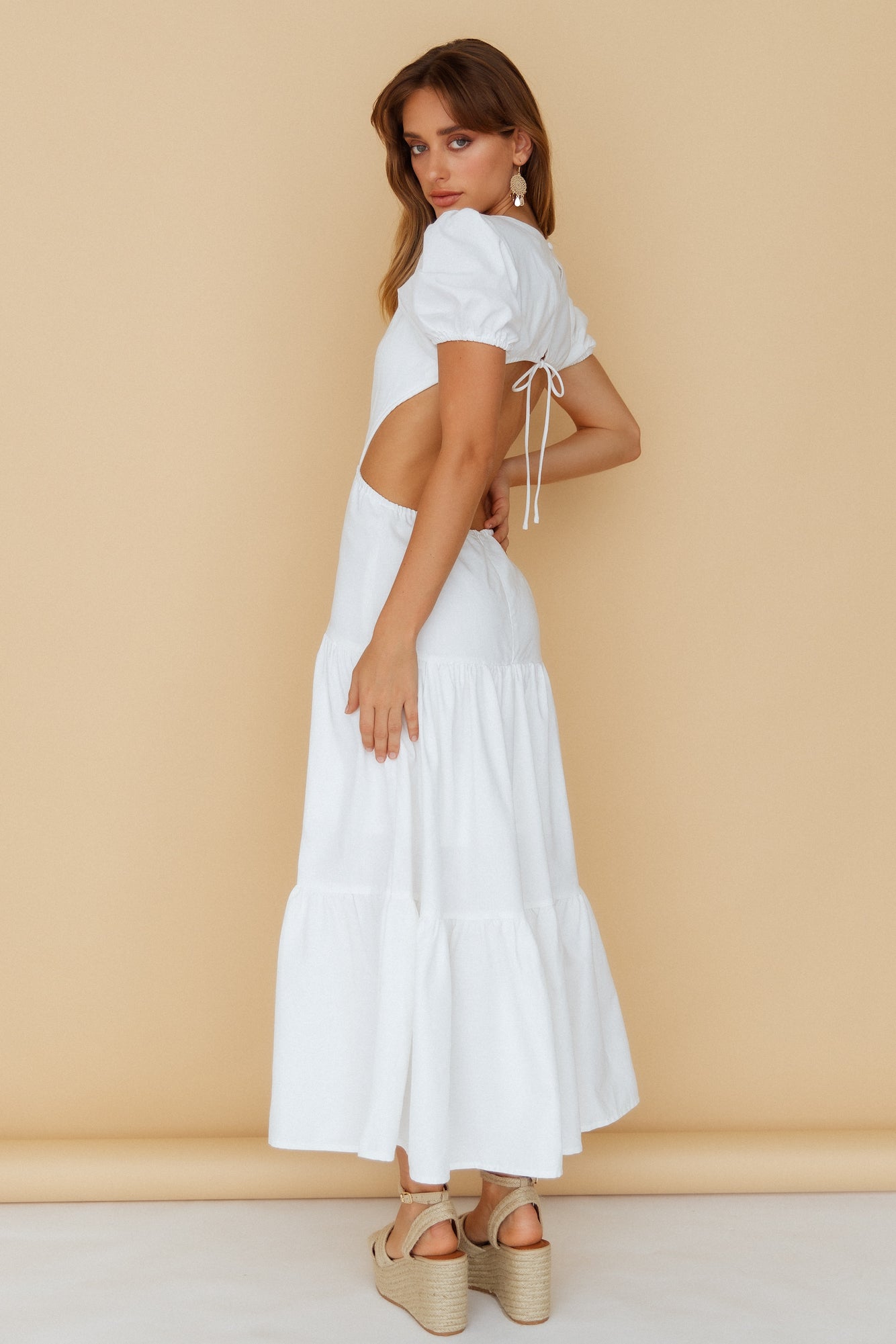 See You Again Maxi Dress White-Seaa Fashion