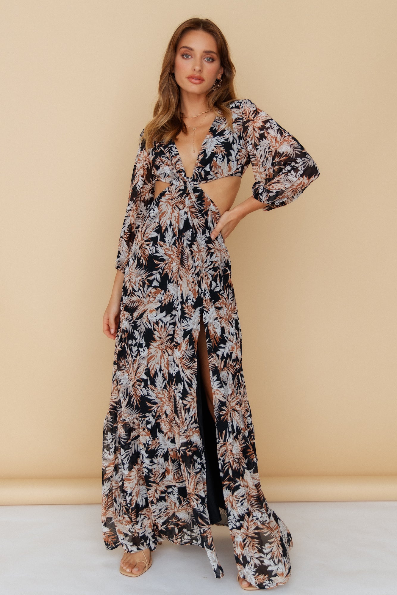 HELLO MOLLY Gardenia Lover Maxi Dress-Seaa Fashion