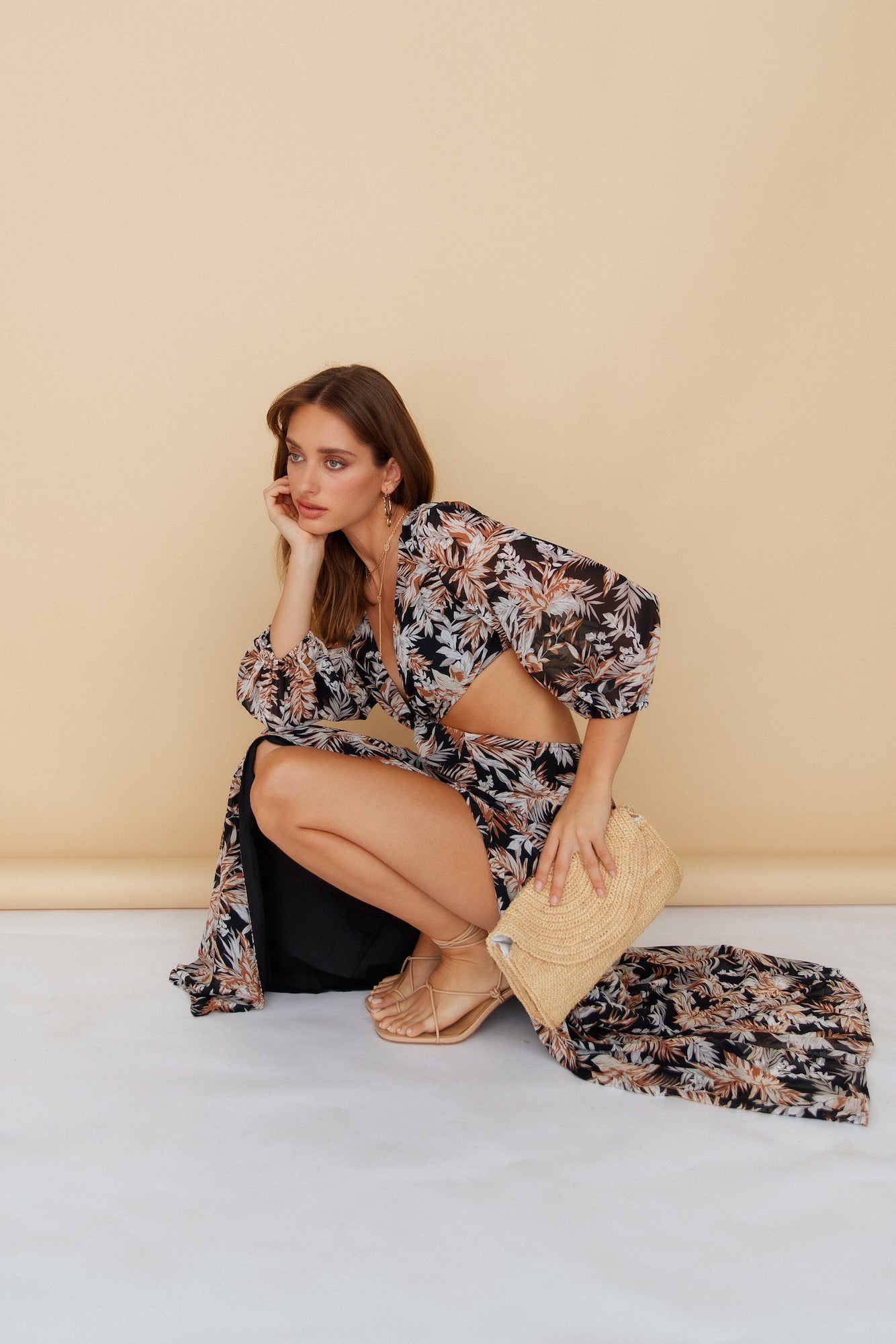 HELLO MOLLY Gardenia Lover Maxi Dress-Seaa Fashion