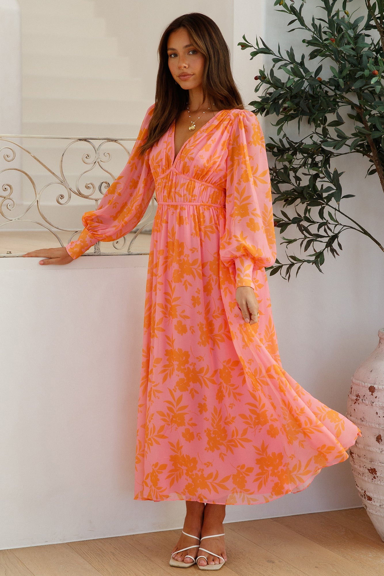 Blissful Getaway Maxi Dress Pink-Seaa Fashion