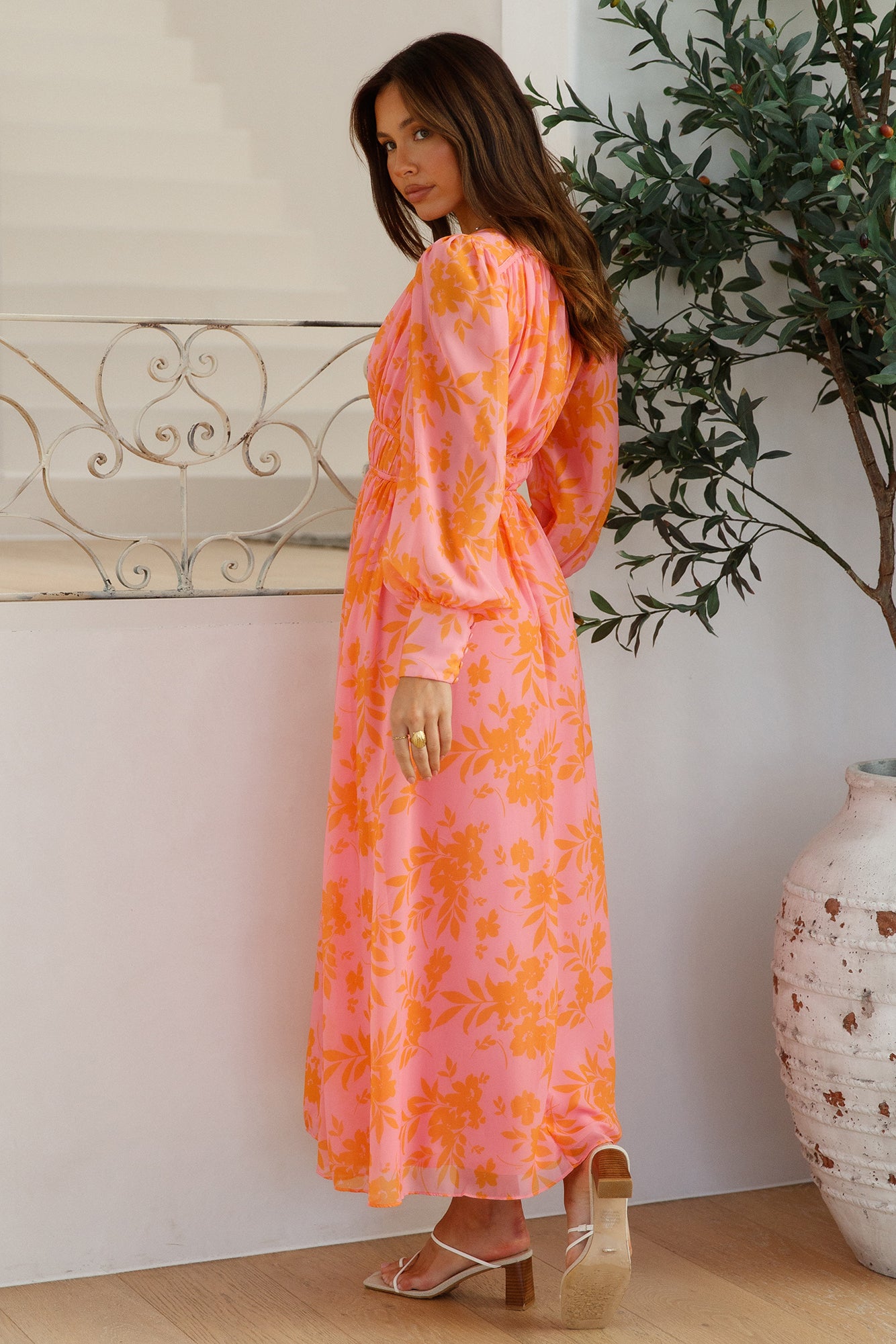 Blissful Getaway Maxi Dress Pink-Seaa Fashion