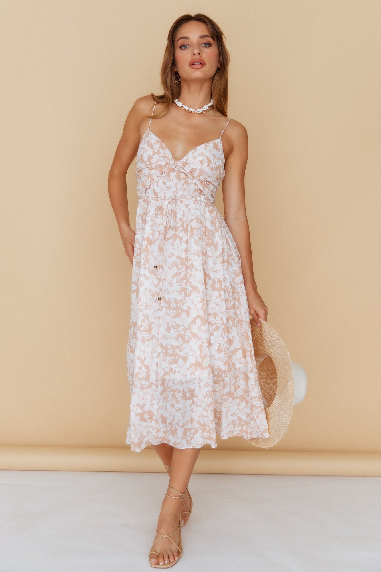 Knowing It All Midi Dress Blush-Seaa Fashion