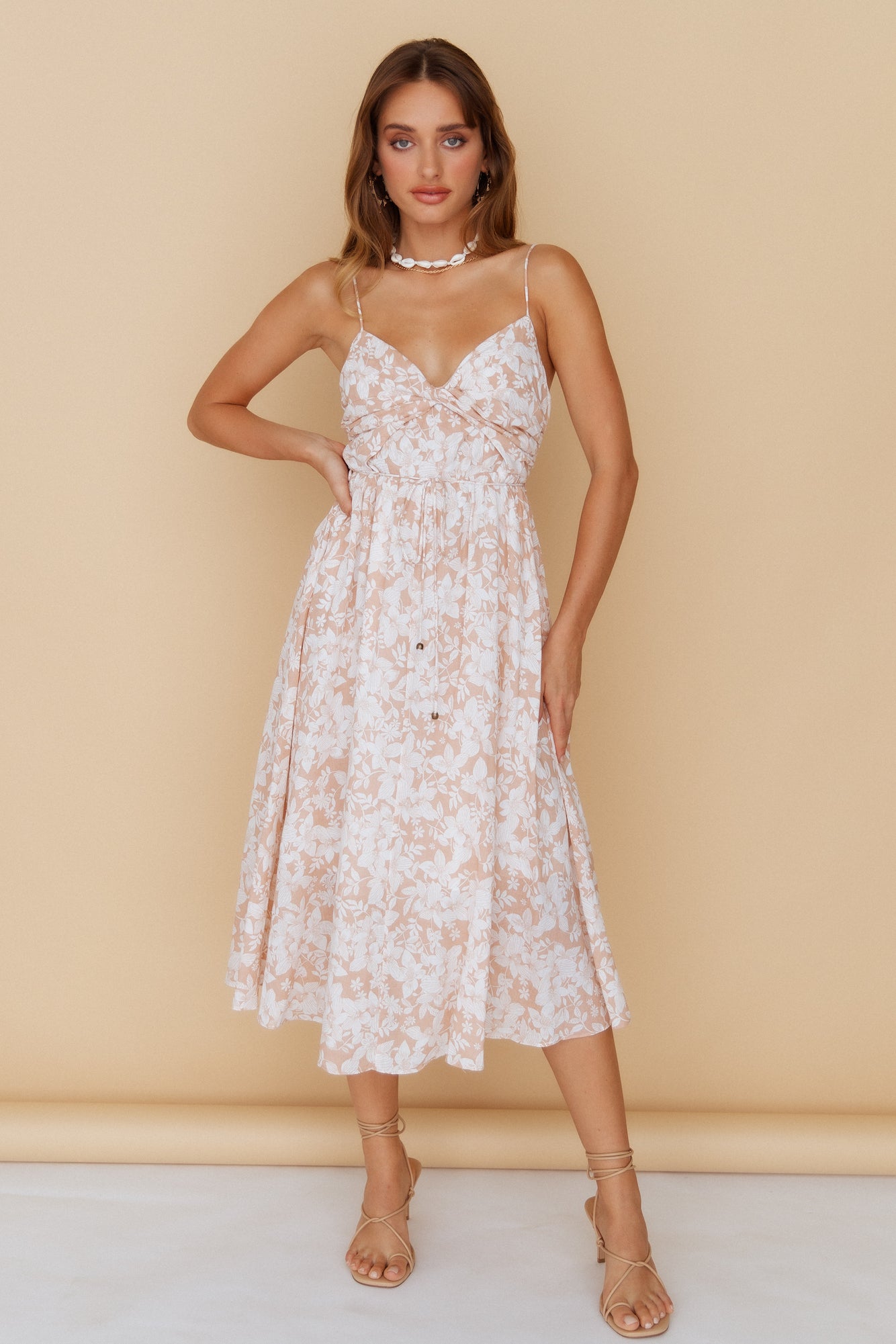 Knowing It All Midi Dress Blush-Seaa Fashion