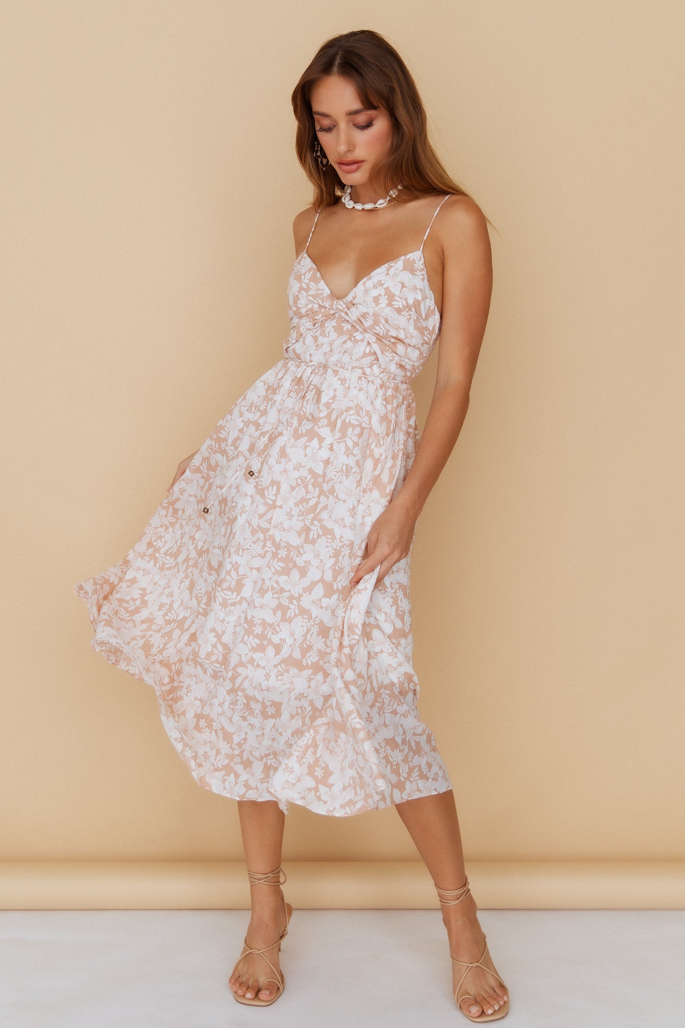 Knowing It All Midi Dress Blush-Seaa Fashion