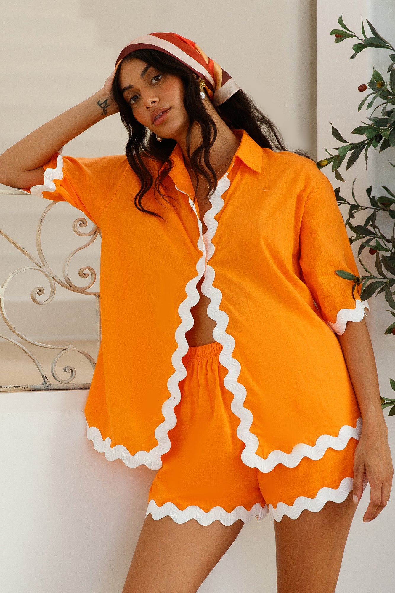 Tangerine Trees Set Orange-Seaa Fashion