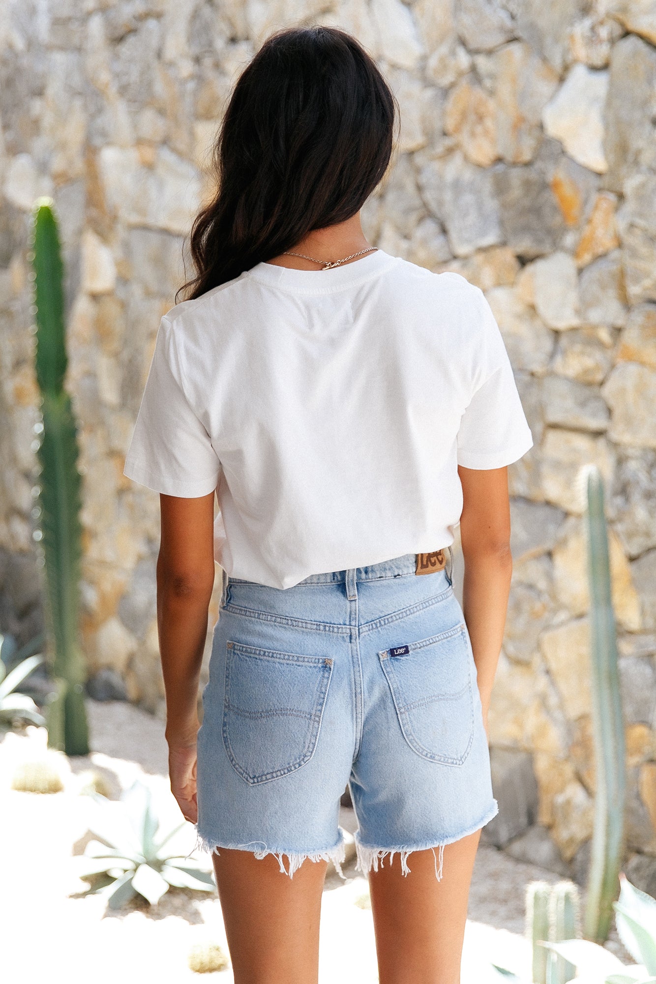 WRANGLER Classic Logo Tee White-Seaa Fashion