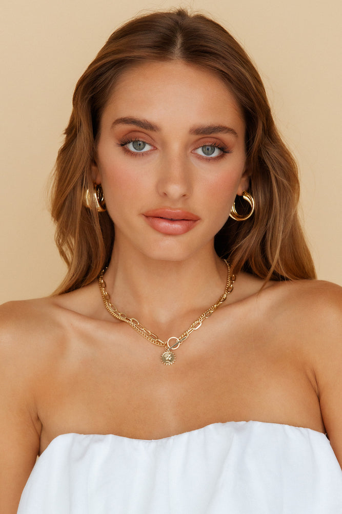 Together Forever Earrings Gold-Seaa Fashion