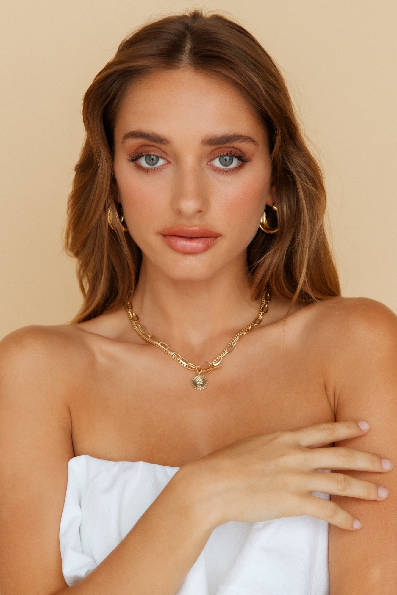 Together Forever Earrings Gold-Seaa Fashion