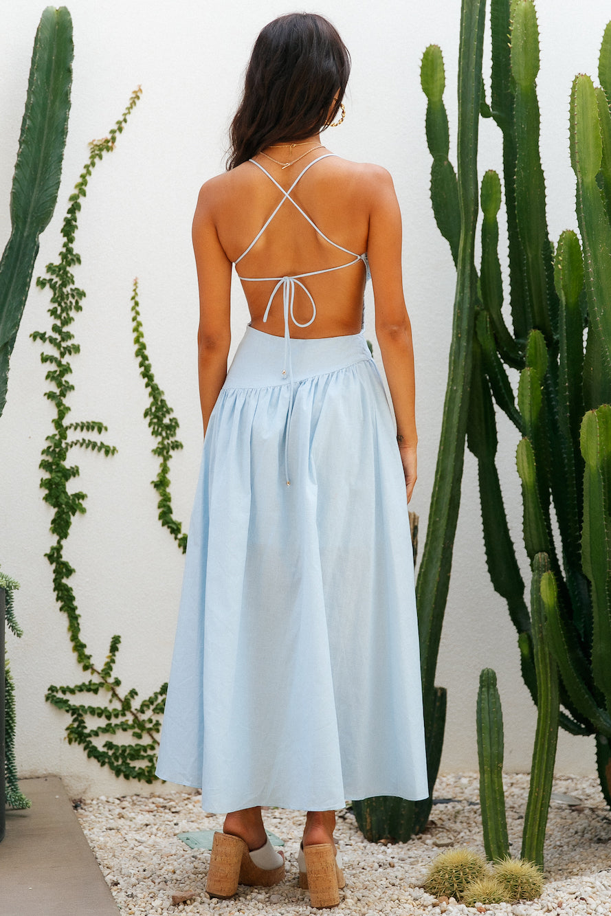 Marais Maxi Dress Blue-Seaa Fashion