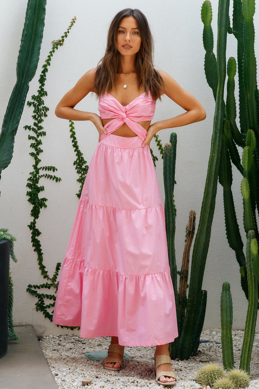 Best Belief Maxi Dress Pink-Seaa Fashion