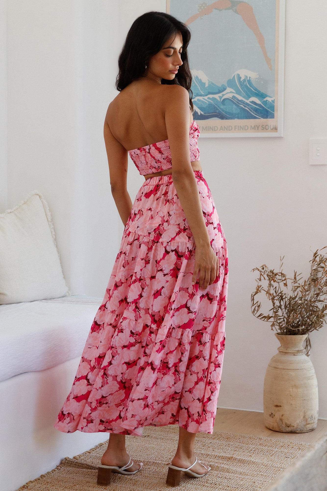 Horizon Waves Crop Top Pink-Seaa Fashion