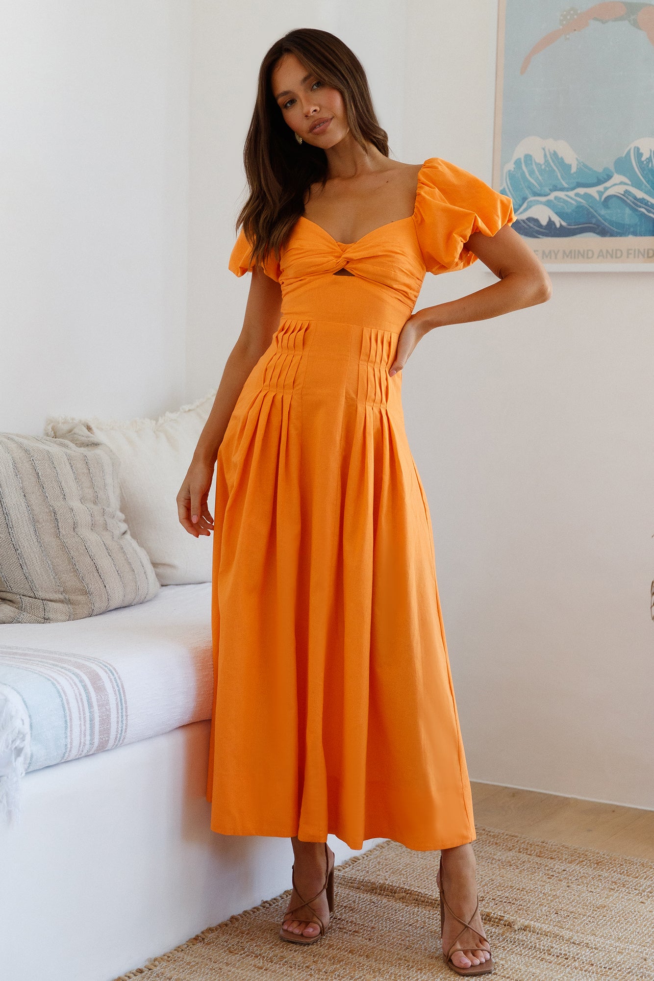 Feeling Tanned Maxi Dress Orange-Seaa Fashion