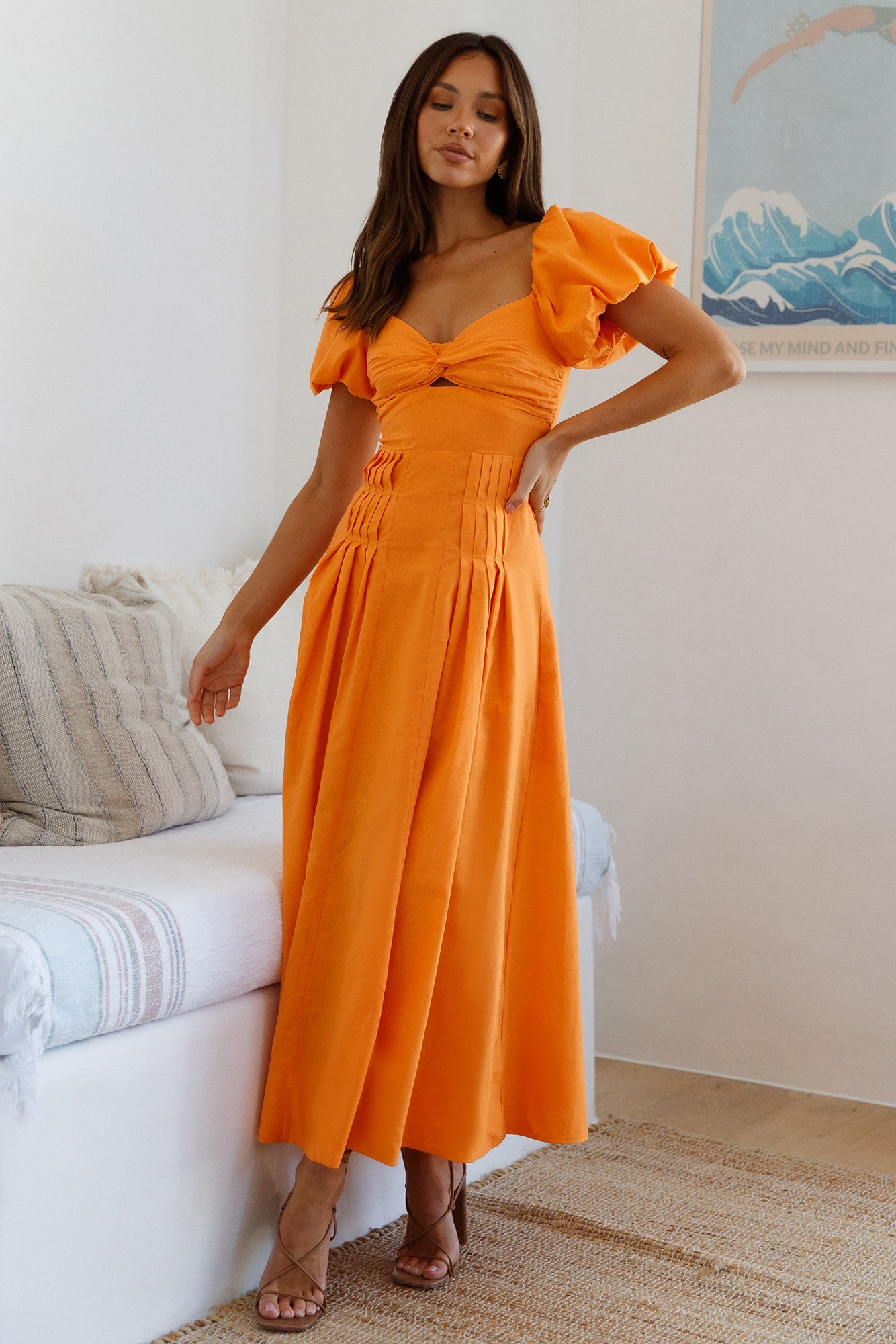 Feeling Tanned Maxi Dress Orange-Seaa Fashion