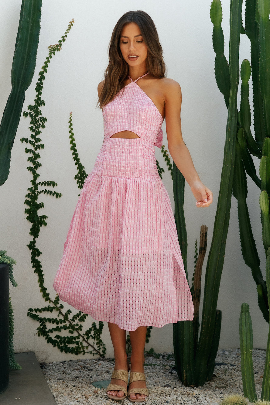 Aquila Maxi Dress Pink-Seaa Fashion