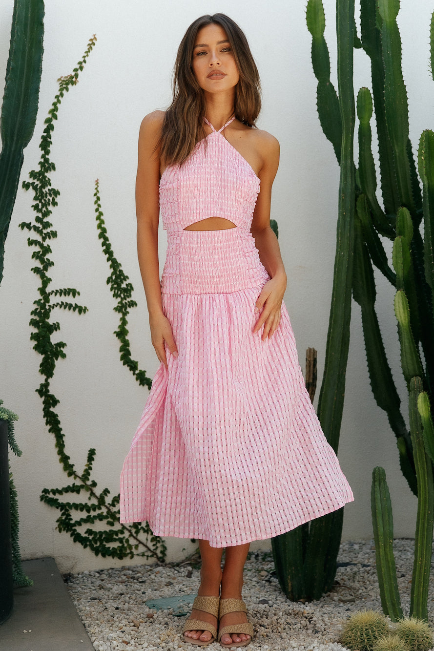 Aquila Maxi Dress Pink-Seaa Fashion