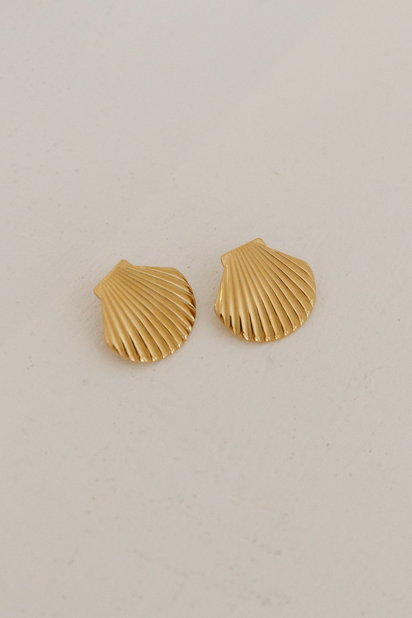 18k Gold Plated Washed Up Earrings Gold-Seaa Fashion